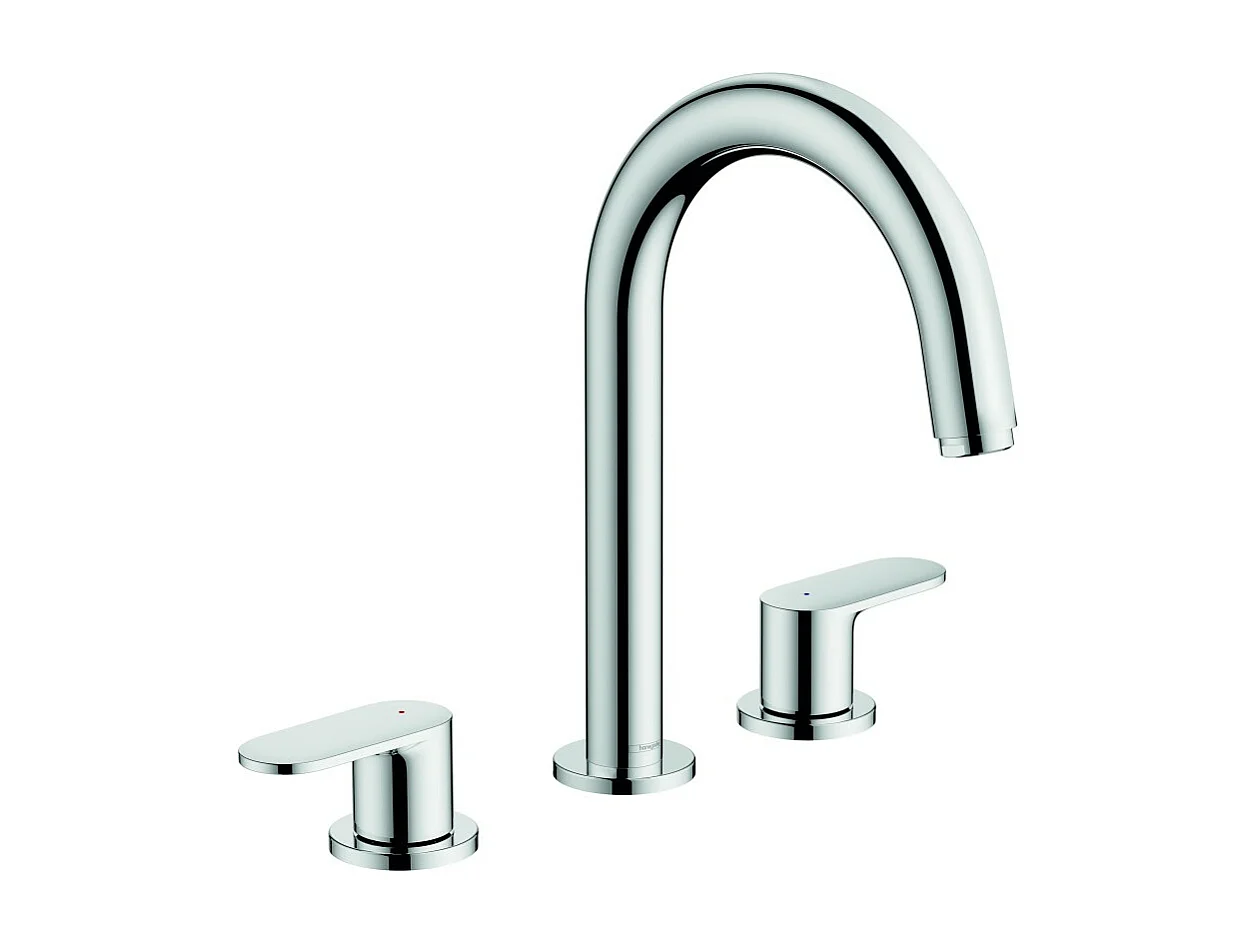 Mélangeur robinet HANSGROHE Vernis Blend 3 trous Chromé avec tirette et vidage synthétique