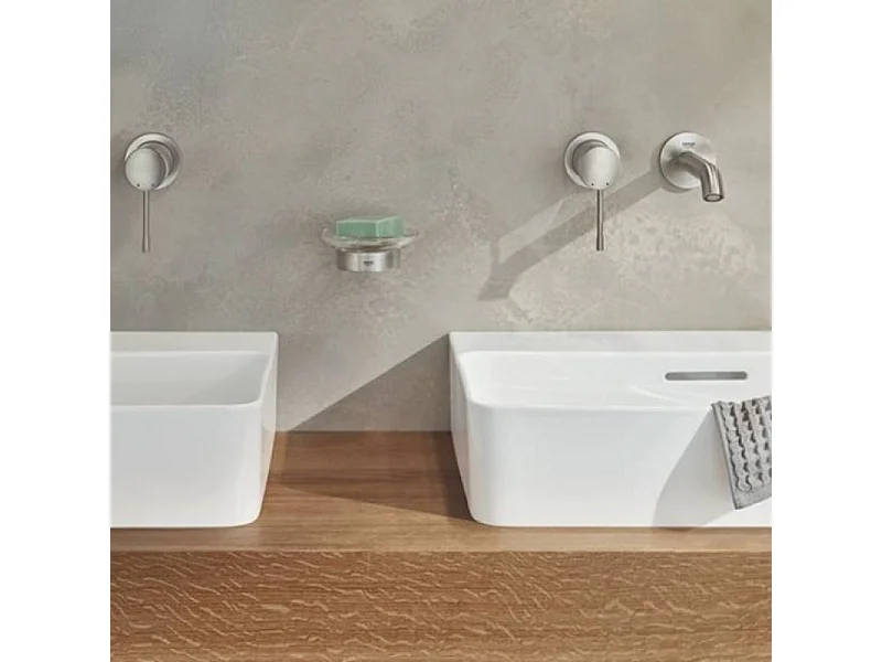 Grohe Façade Mitigeur mural lavabo Essence - Taille M - Chromé+corps encastré