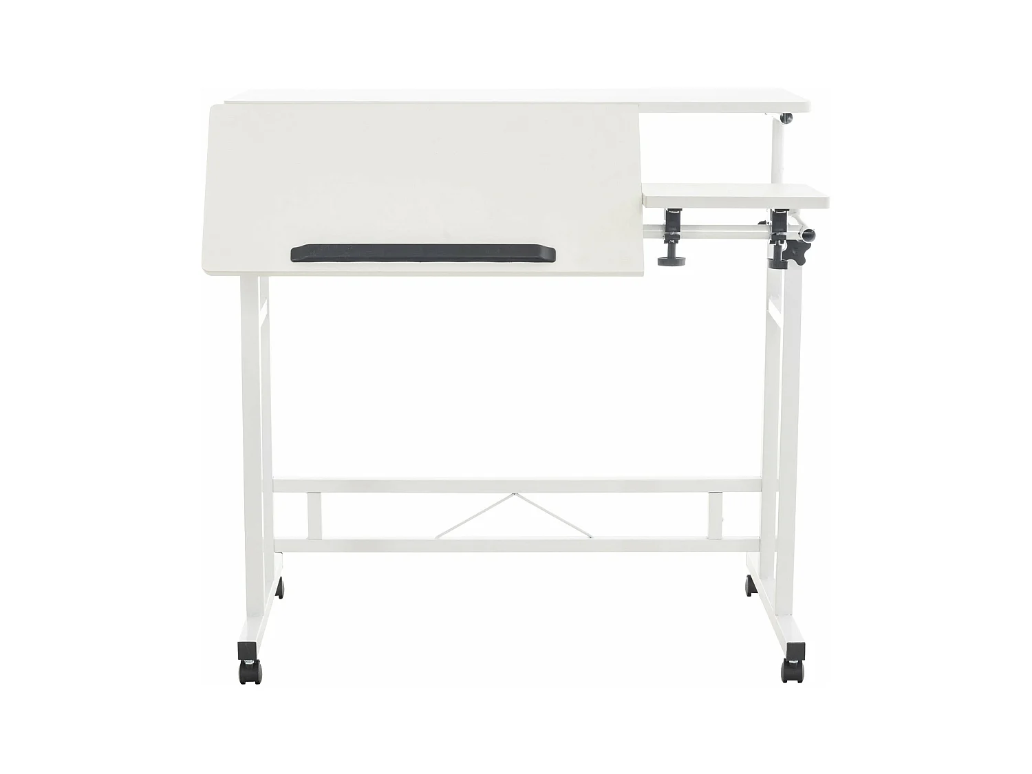 Bureau pupitre avec 2 effet bois blanche 80 x 59 x 94 cm BUR10506