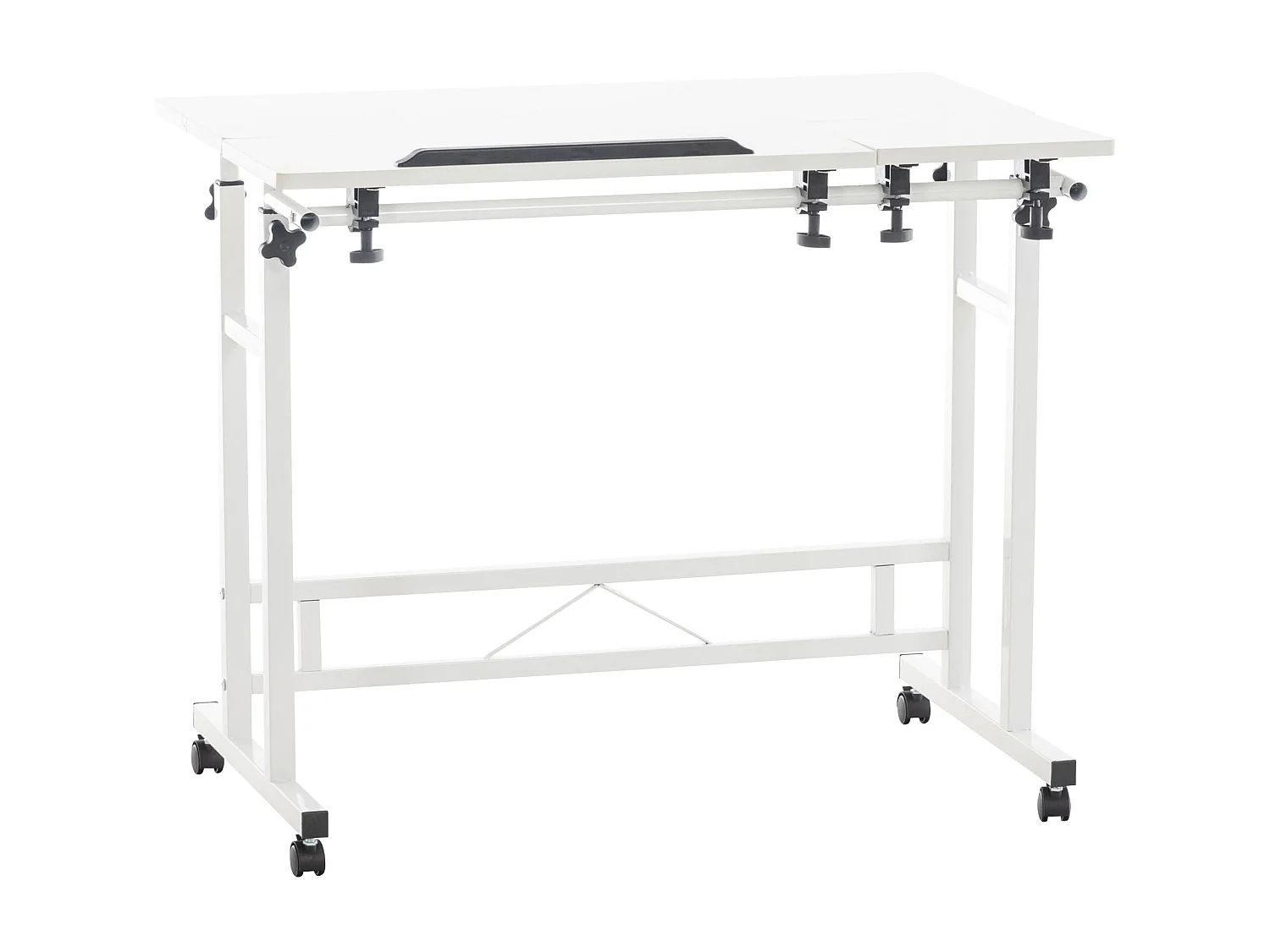 Bureau pupitre avec 2 effet bois blanche 80 x 59 x 94 cm BUR10506