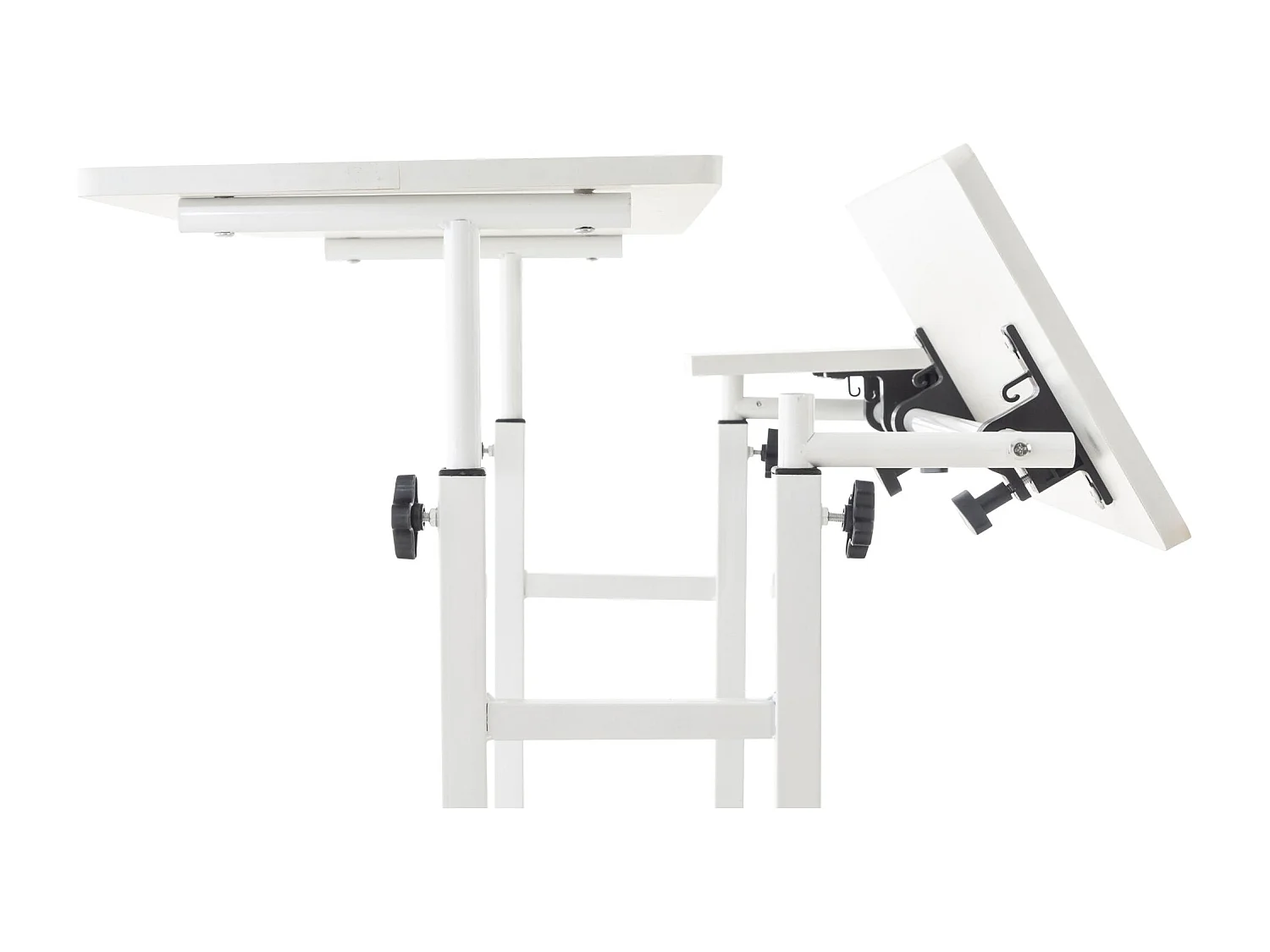 Bureau pupitre avec 2 effet bois blanche 80 x 59 x 94 cm BUR10506