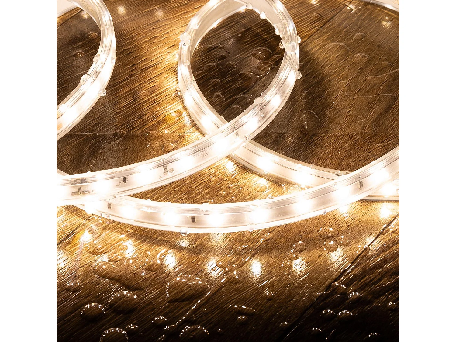 Striscia LED Regolabile 220V SMD 60 LED/m Bianco Naturale 6W/m 600lm/m Larga 12mm IP65 Taglio 20cm 25 m