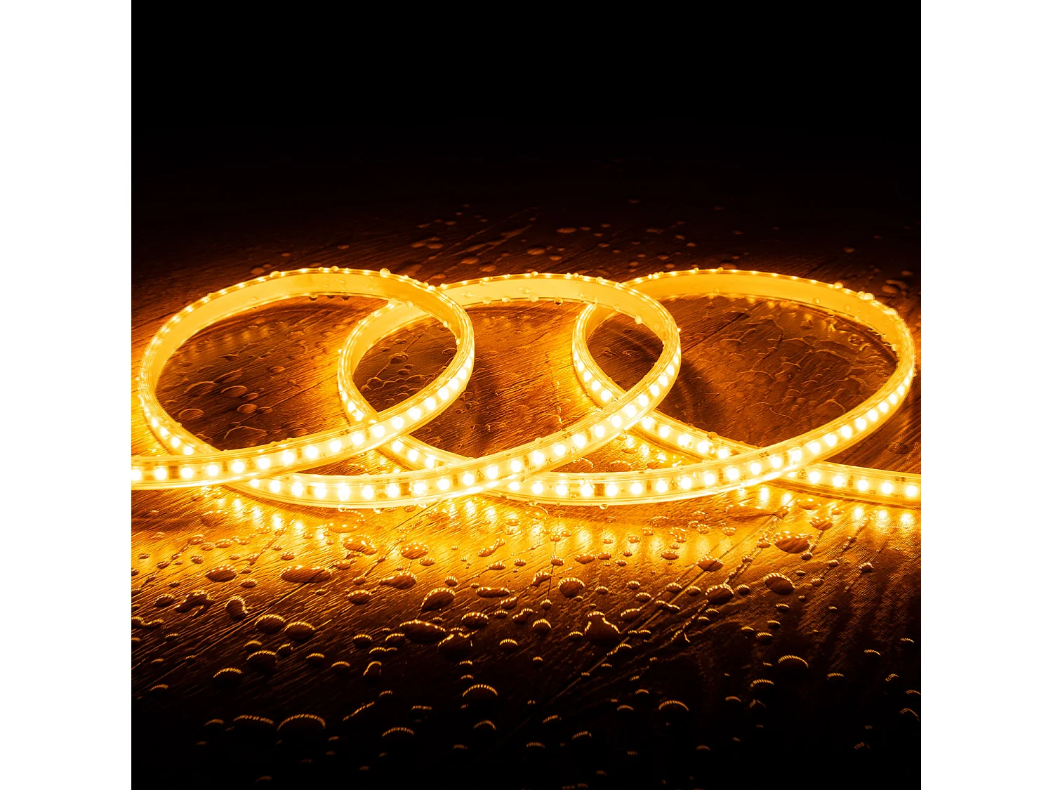 Striscia LED Regolabile 220V SMD Autorettificata 120 LED/m 10W/m 1000lm/m Larga 12mm IP65 Taglio 10cm 2200K Super Caldo 2 m