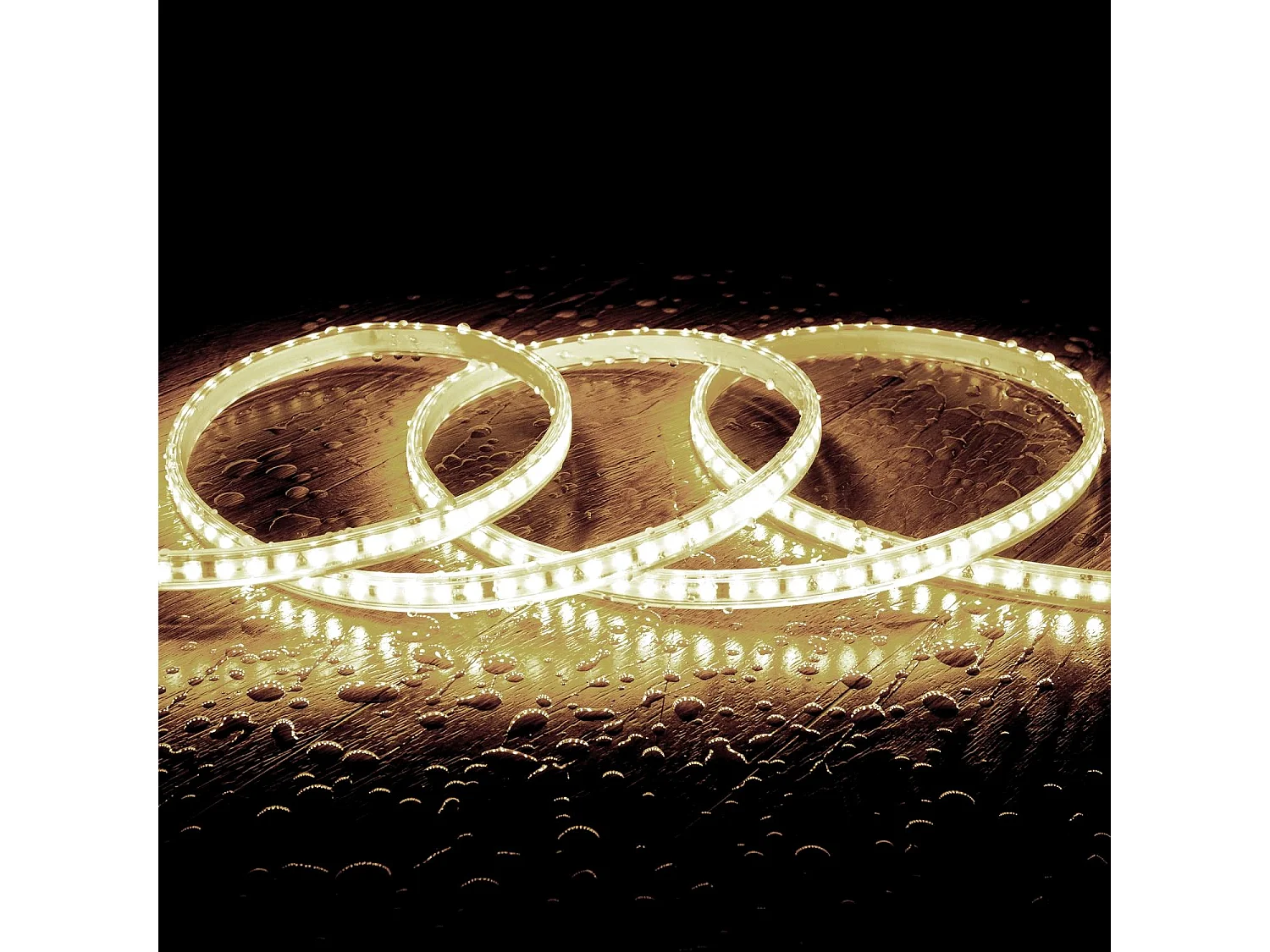 Bobina 50m Striscia LED Regolabile 220V SMD Autorettificata 120 LED/m 10W/m 1000lm/m Larga 12mm IP65 Taglio 10cm 6000K Bianco Freddo