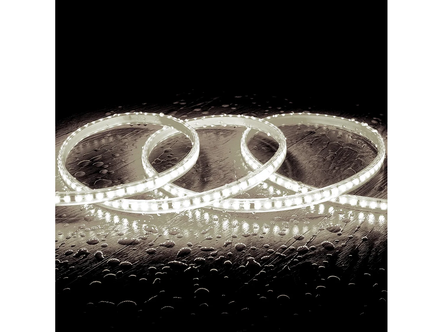 Tira LED Regulable 220V SMD Autorrectificada 120 LED/m BOBINA 50m 10W/m 1000lm/m Ancho 12mm Corte 10cm IP65 6000K Blanco Frío