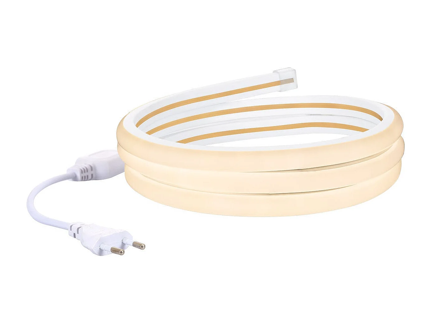 Ruban LED Néon Dimmable 220V BOBINE 50m Blanc Neutre Semi-Circulaire 180º 7.5W/m Coupe 100cm IP67 4000K Blanc neutre