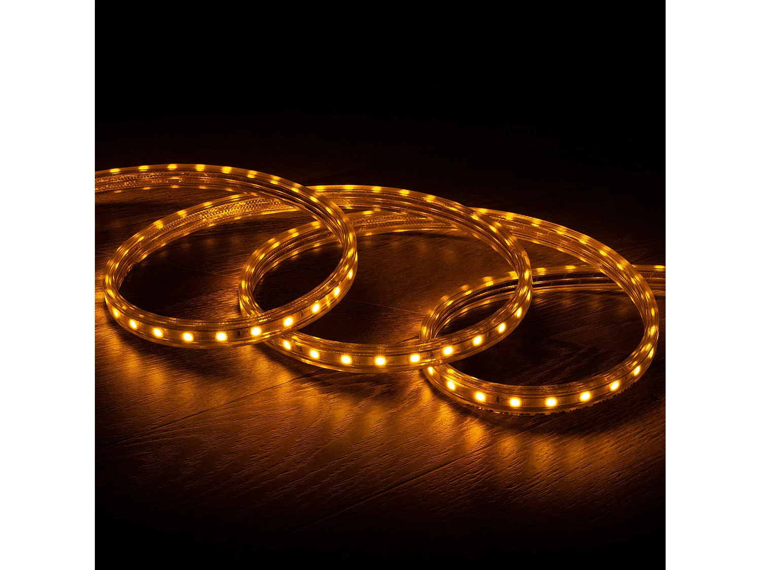 Ruban LED RGB 220V SMD 60 LED/m 10W/m Largeur 16mm Coupe 100cm IP65 avec Télécommande IR Sur mesure 1 m