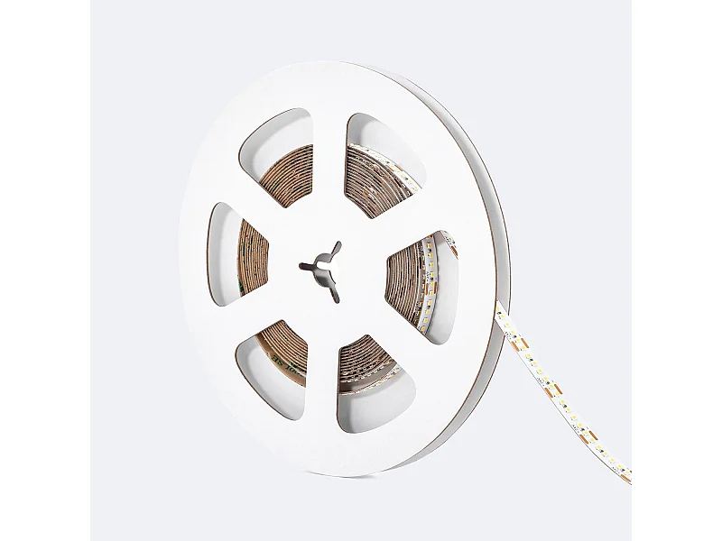 Ruban LED 24V SMD 252 LED/m 5m 12W/m 1200lm/m Largeur 8mm FreeCut IP20 CRI90 4000K Blanc neutre