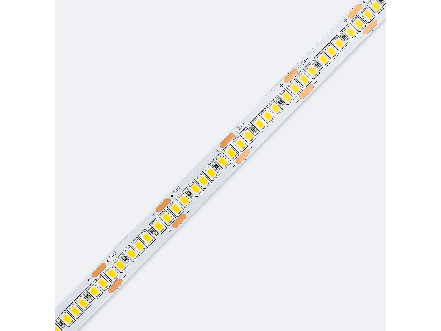Bobina 5m Striscia LED 24V SMD 238 LED/m 29W/m 4000lm/m High Lumen Larga 10mm IP20 Taglio 3cm 2200K Super Caldo