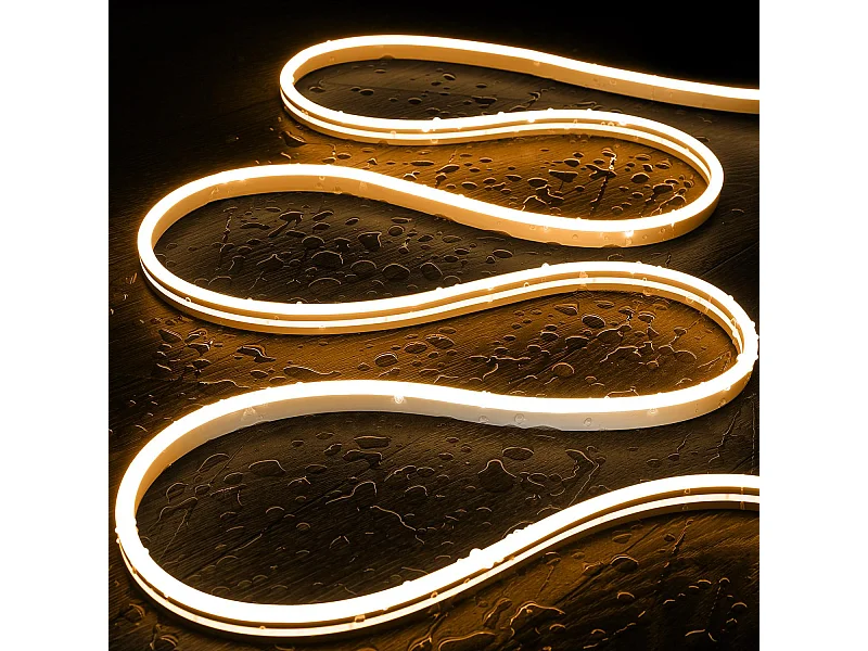 Striscia LED Neon 48V Bianco Caldo 8W/m NFLEX6 IP65 Taglio 5cm 4 m