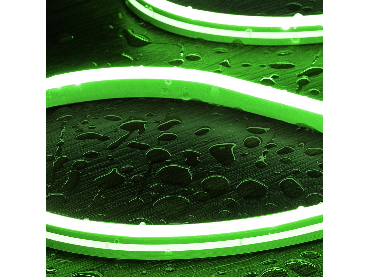 Striscia LED Neon 48 V Verde 8 W/m Taglio 5 cm IP65 N-FLEX6 su Misura 1 m