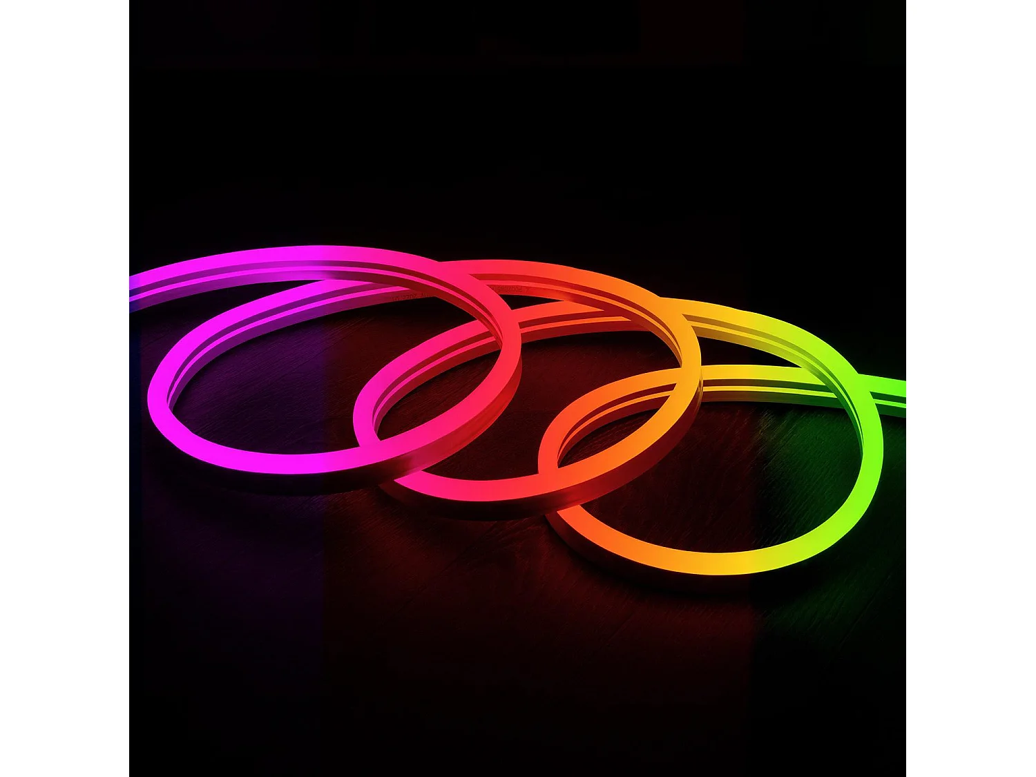 Tira LED Neón Regulable 220V RGB Semicircular 180 9W/m Corte 100cm IP67 a Medida 25 m