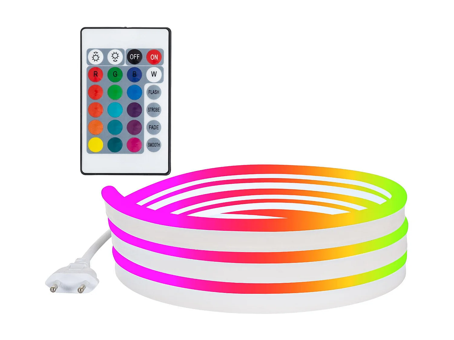Striscia LED Neon Regolabile 220V RGB Semicircolare 180 9W/m IP67 Taglio 100cm 25 m