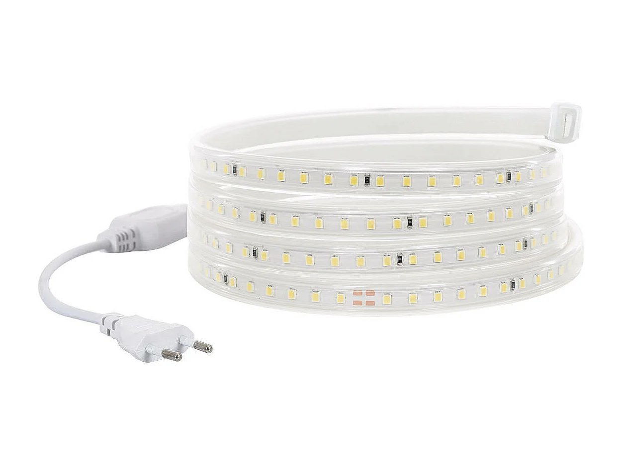 Ruban LED 220V SMD2835 120LED/m Blanc Très Chaud IP65 Largeur 12mm Coupe 100cm 35 m