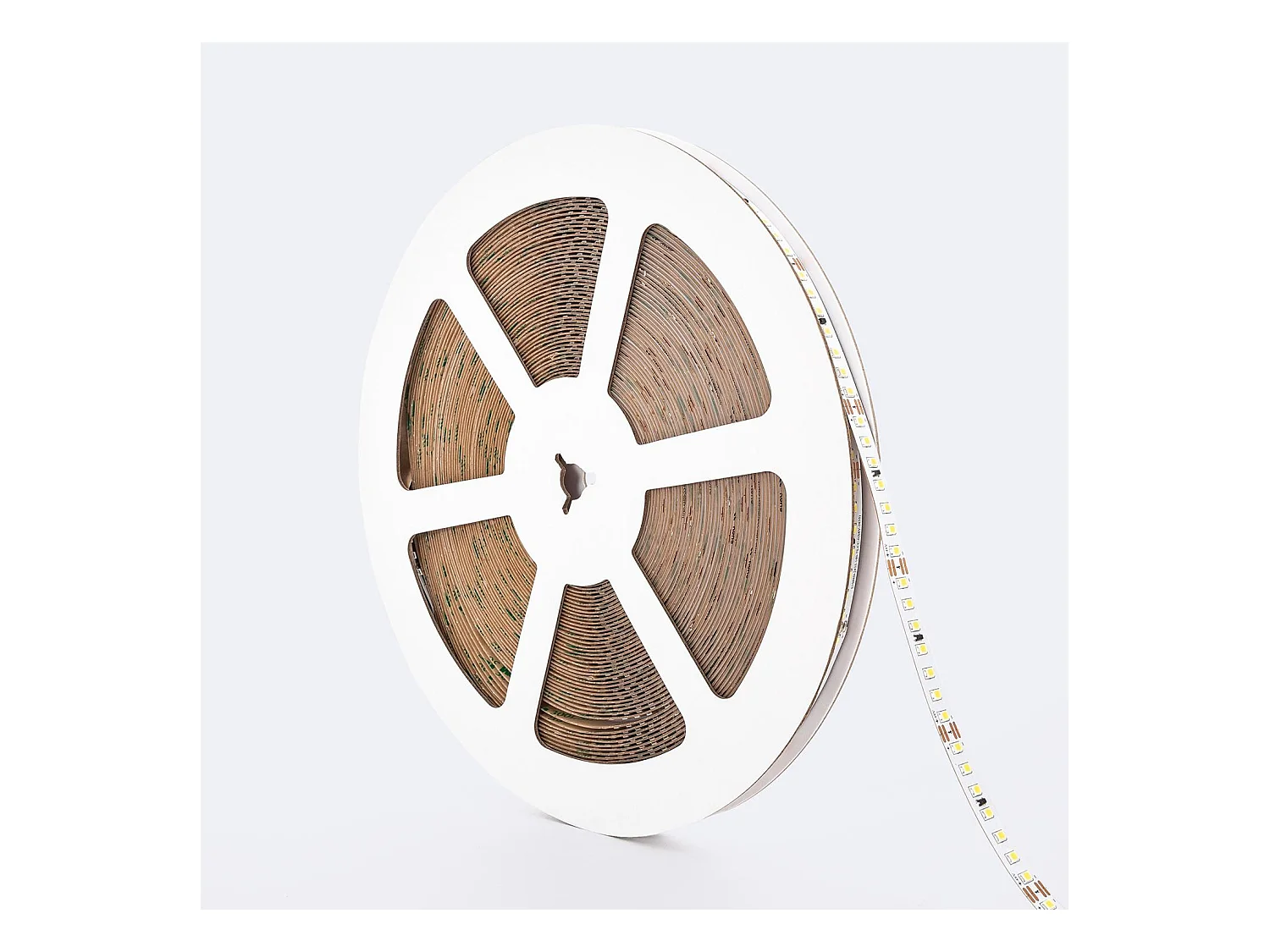 Ruban LED 48V SMD 140 LED/m BOBINE 30m Longue Distance 10W/m 1000lm/m Largeur 10mm Coupe 5cm IP20 2200K Super chaud