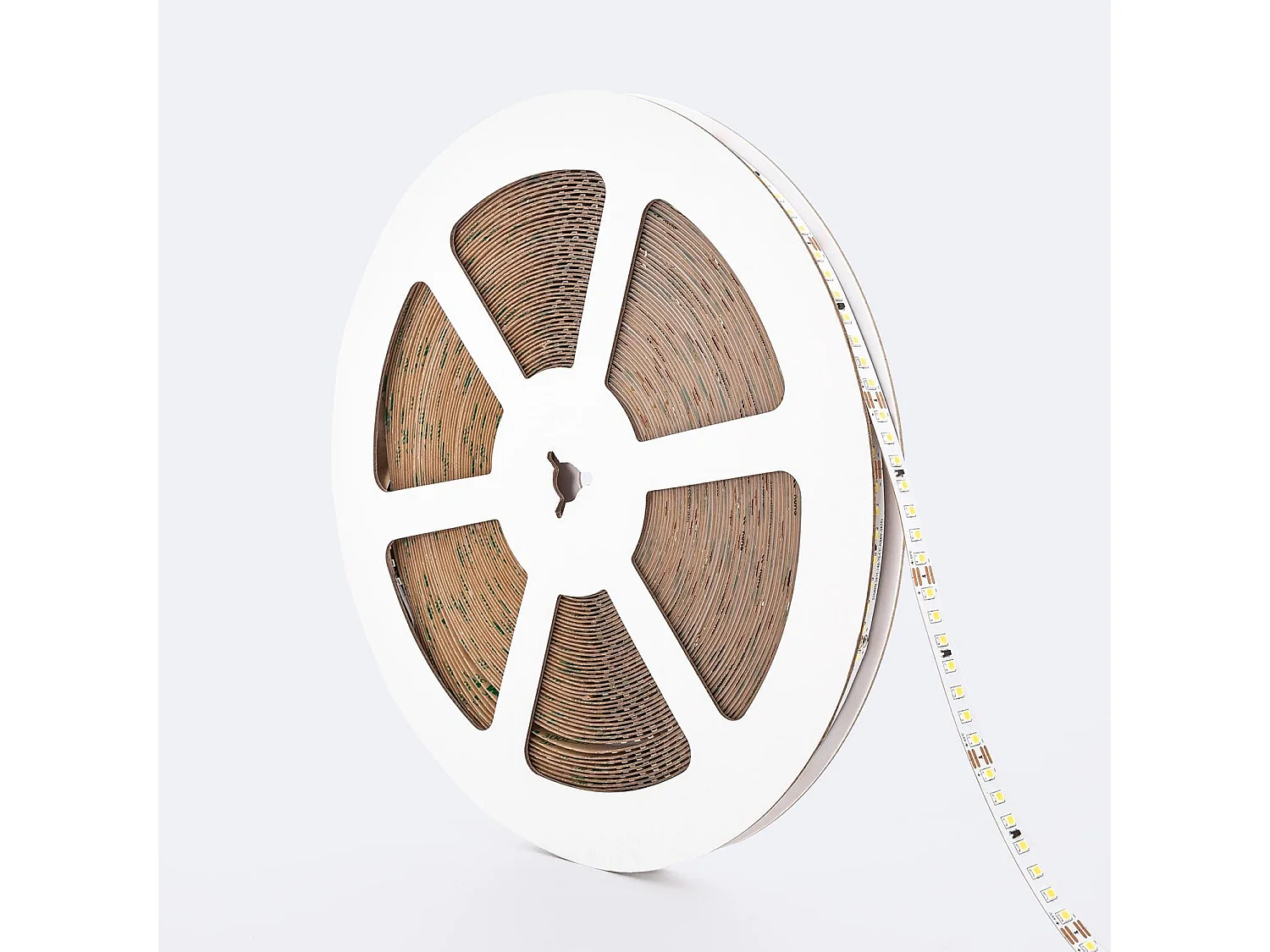 Ruban LED 48V SMD 140 LED/m BOBINE 30m Longue Distance 10W/m 1000lm/m Largeur 10mm Coupe 5cm IP20 2700K Blanc chaud