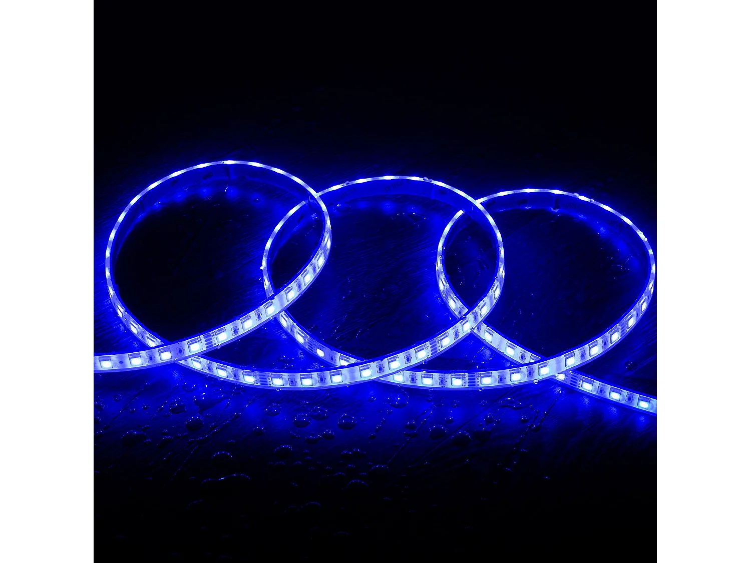 Ruban LED 24V RGB SMD 60 LED/m 5m 10W/m Largeur 12mm Coupe 10cm IP68 SILICONE FLEX RGB