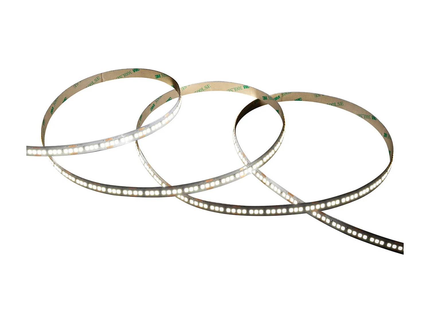 Bobina 5m Striscia LED 24V SMD 238 LED/m 29W/m 4000lm/m High Lumen Larga 10mm IP20 Taglio 3cm 6000K Bianco Freddo