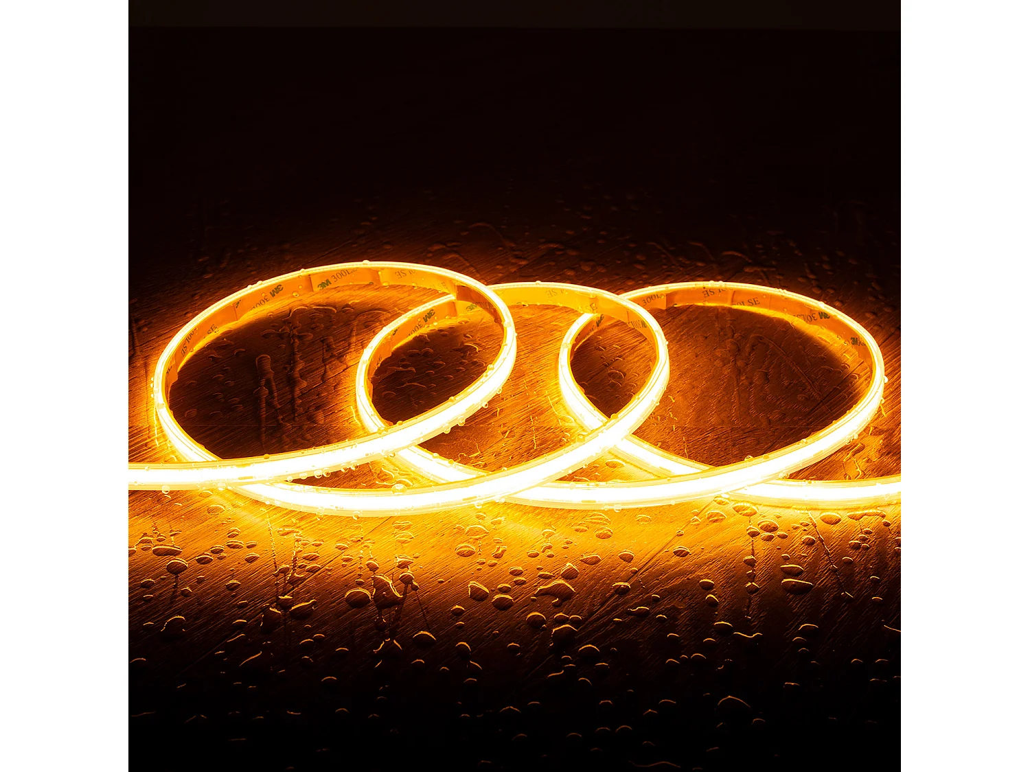 Tira LED Regulable 220V COB Autorrectificada 560 LED/m 14W/m 1250lm/m SILICONE FLEX IC-2P Ancho 10mm Corte 10cm IP65 a Medida 2200K Súper Cálido 15 m