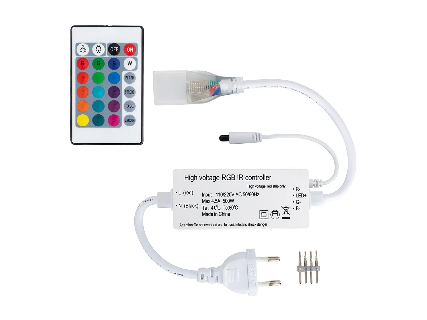 Striscia LED Neon Regolabile 220V RGB Semicircolare 180 11W/m IP67 Taglio 100cm 5 m