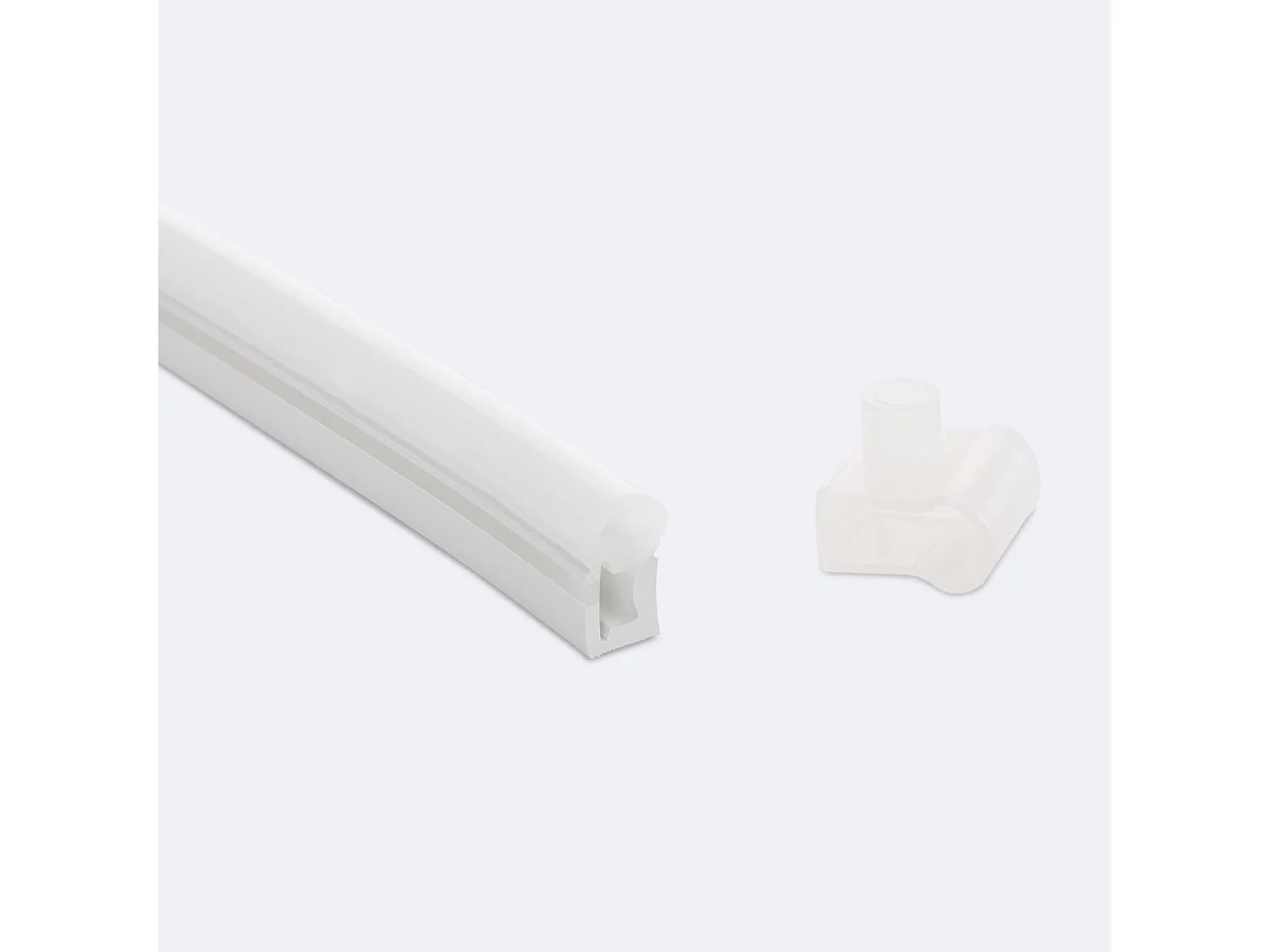 Profilé Néon SFLEX 8x17 Courbe Latérale pour Rubans LED IP20 jusqu'à 8 mm 2 m