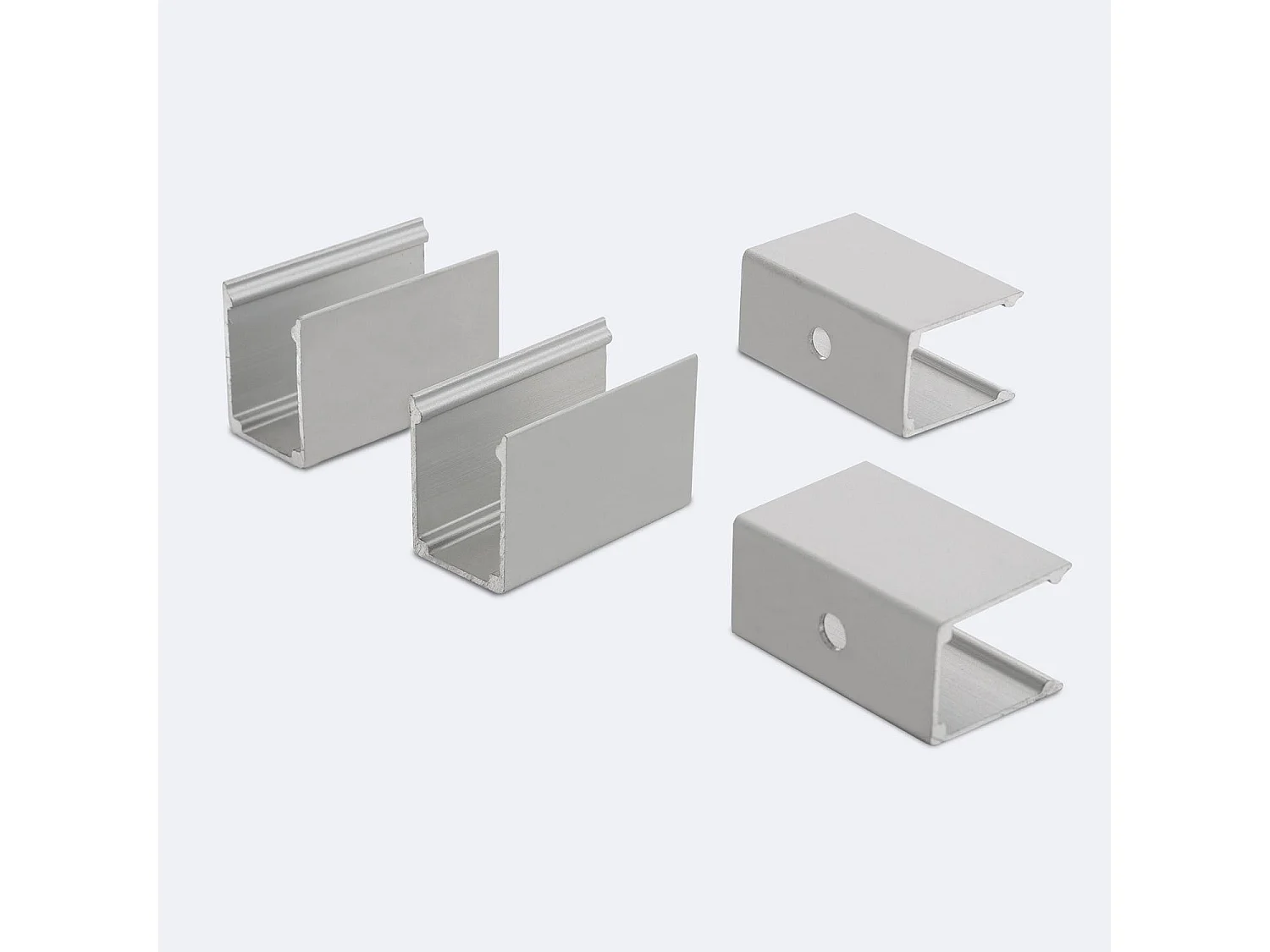 Perfil Neón SFLEX 8x17 Superficie/Empotrable Curva Lateral para Tira LED IP20 hasta 8 mm 2 m