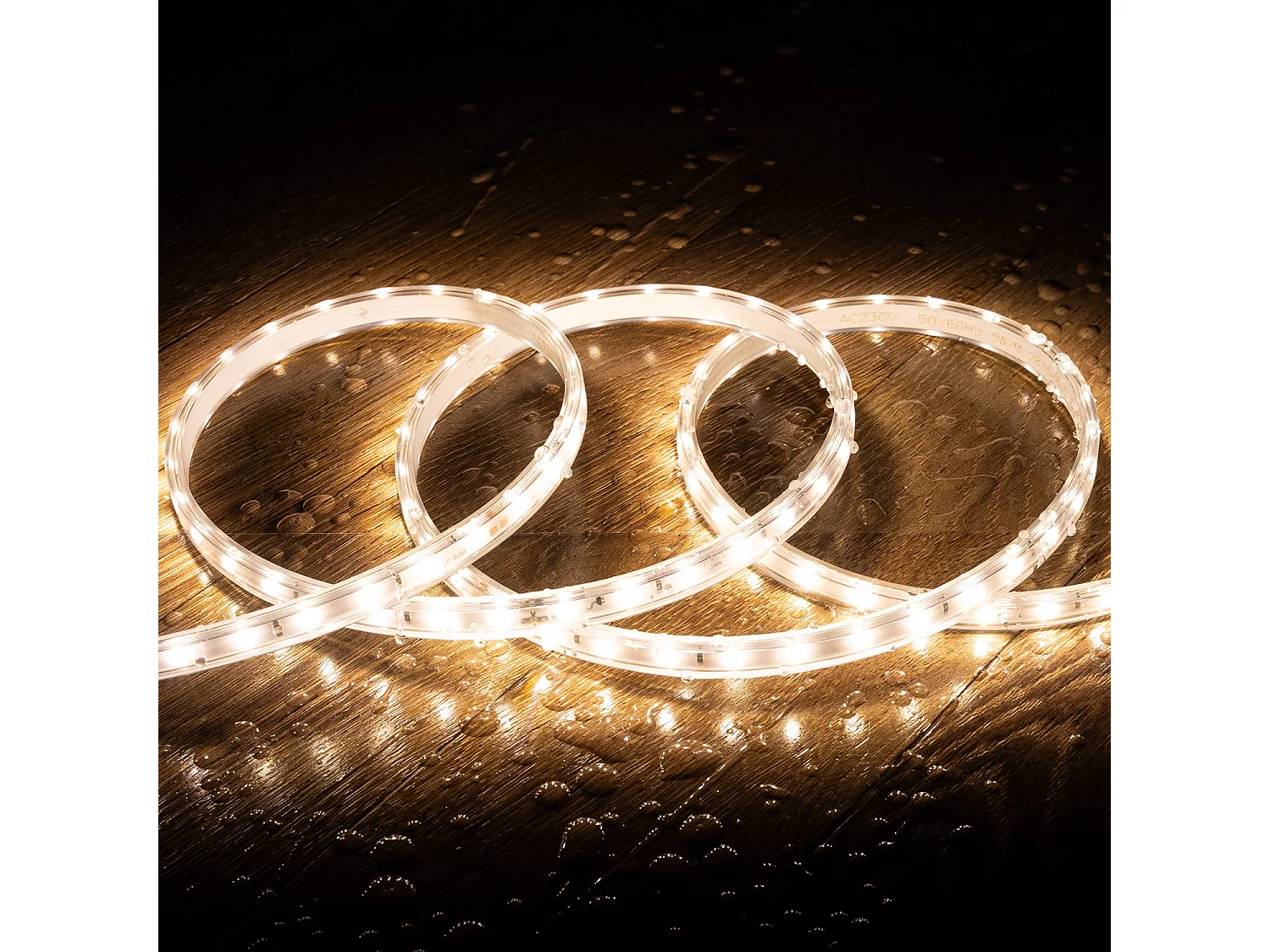 Tira LED Regulable 220V SMD 60 LED/m BOBINA 50m 5W/m 500lm/m Ancho 12mm Corte 100cm IP65 Blanco Neutro