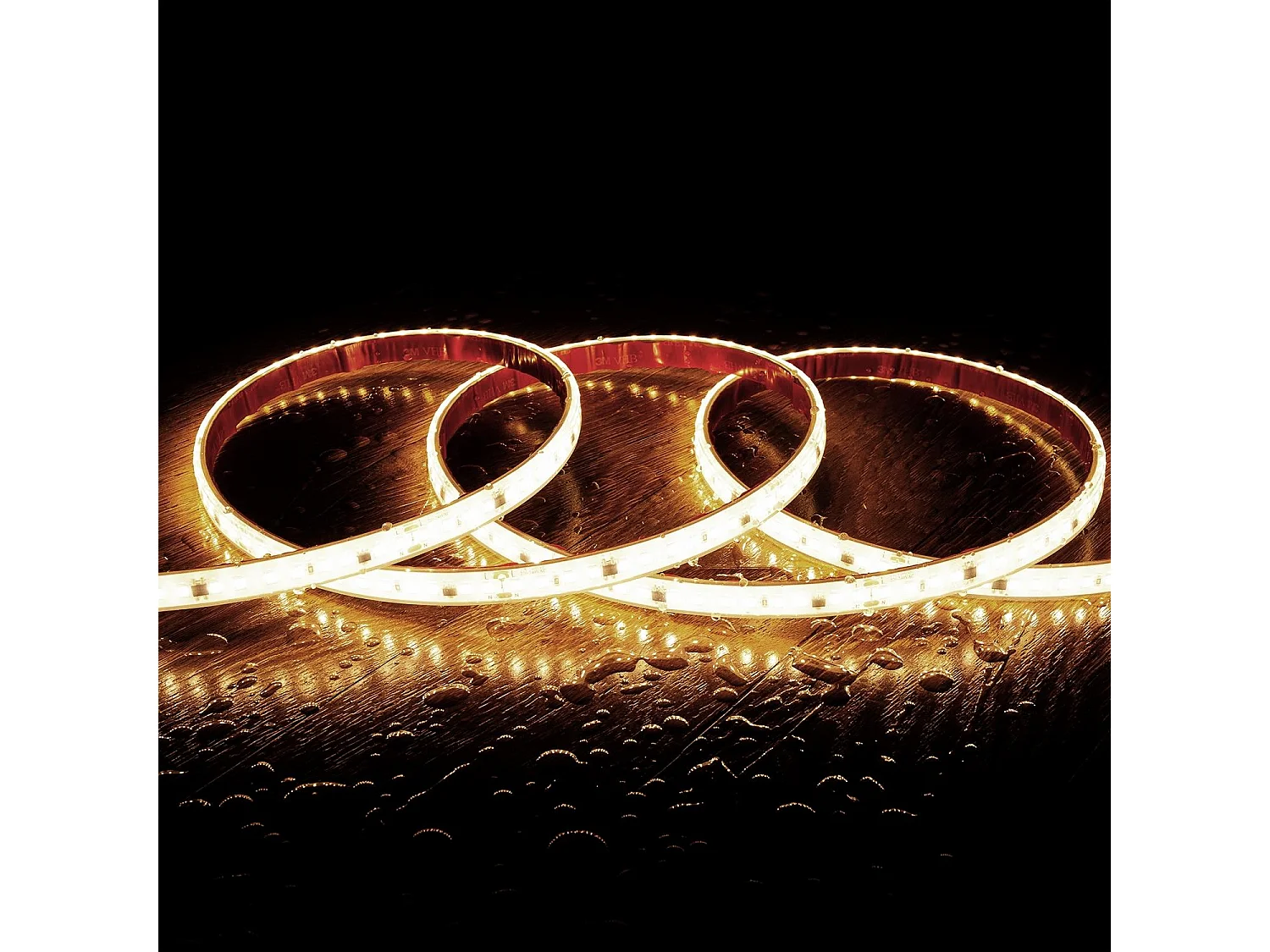 Bobina 50m Striscia LED Regolabile 220V SMD Autorettificata 120LED/m 14W/m 1680lm SILICONE FLEX Larga 12mm IP67 Taglio 10cm 6000K Bianco Freddo