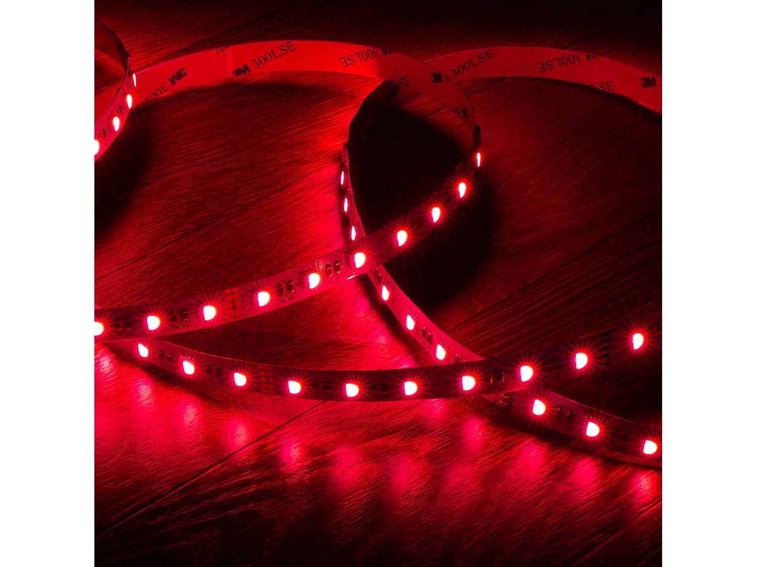 Ruban LED 24V RGBW SMD 60LED/m 5m 10W/m Largeur 12mm Coupe 10cm IP20 RGBW