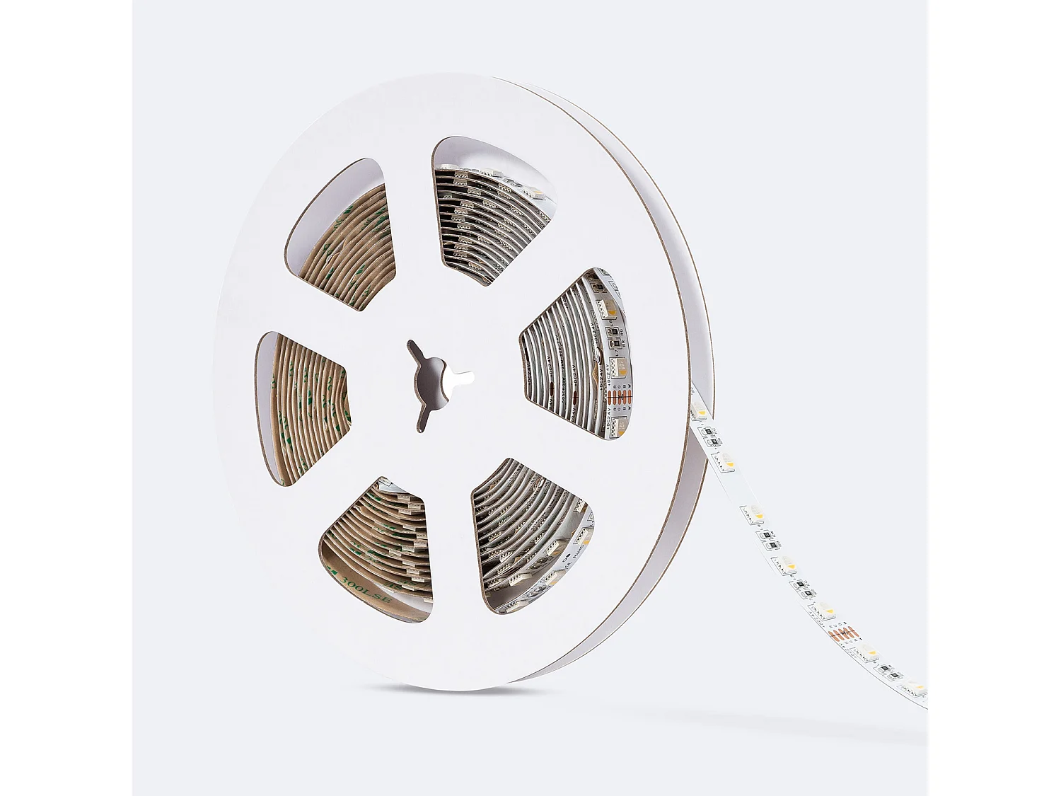 Ruban LED 24V RGBW SMD 60LED/m 5m 10W/m Largeur 12mm Coupe 10cm IP20 RGBW