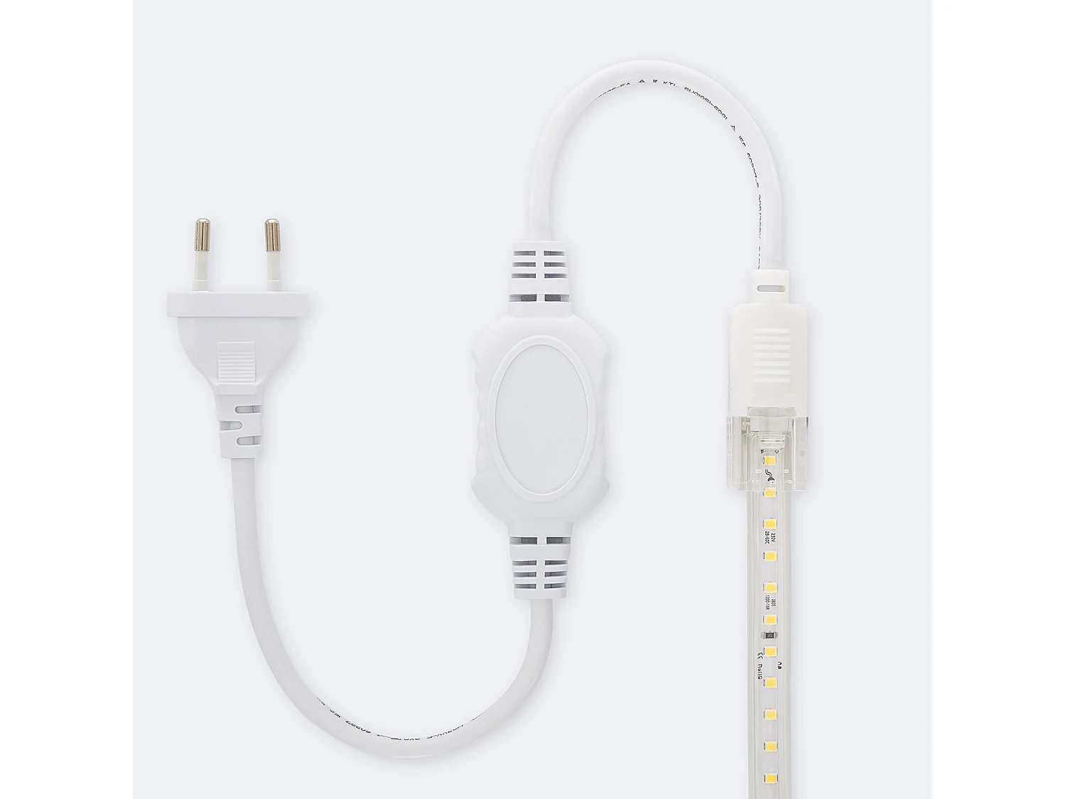 Ruban LED Dimmable 220V SMD 120 LED/m Blanc Froid 8.5W/m 850lm/m Largeur 12mm Coupe 20cm IP65 Sur mesure 50 m