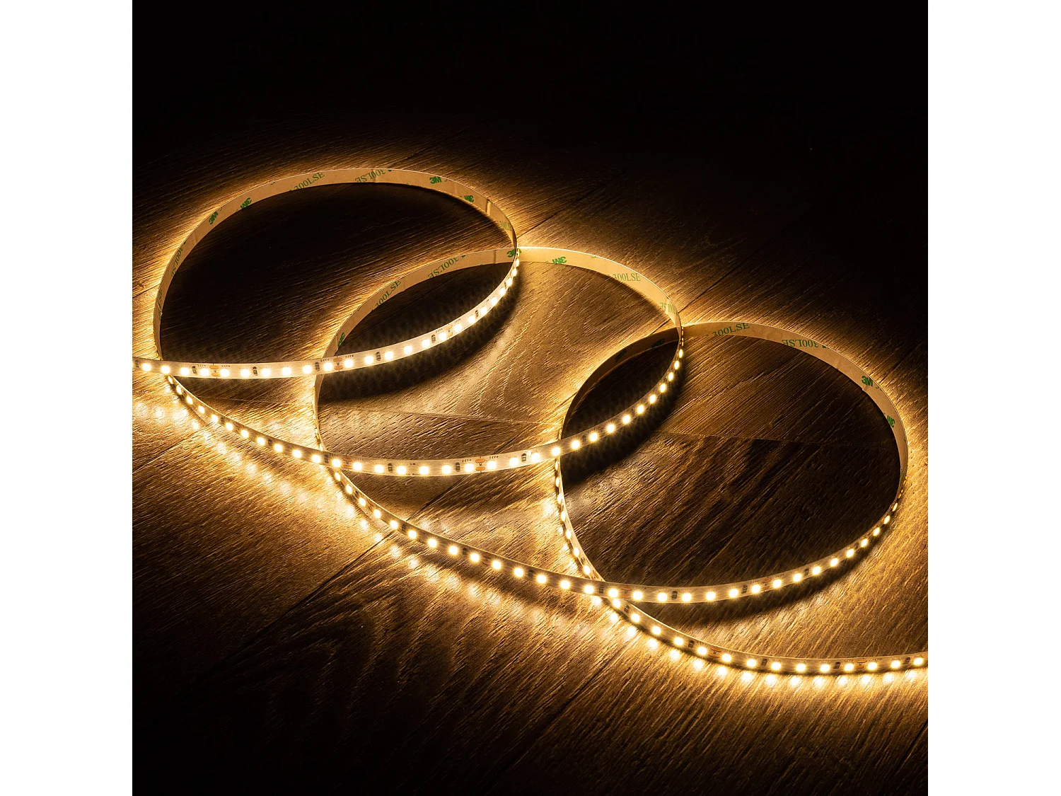 Ruban LED 24V SMD 120 LED/m 5m 10W/m 1000lm/m Largeur 8mm Coupe 5cm IP20 2700K Blanc chaud