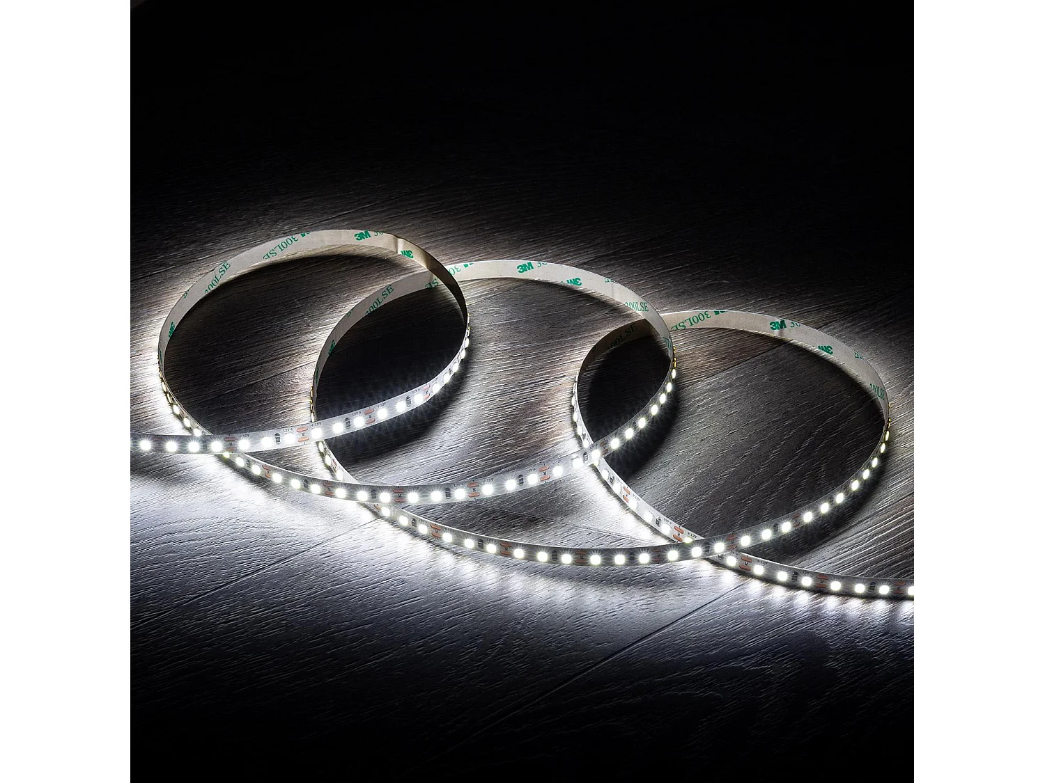 Ruban LED 12V SMD 120 LED/m 5 m 10 W/m 1 000 lm/m Largeur 8 mm Coupe 2.5cm IP20 6000K Blanc froid