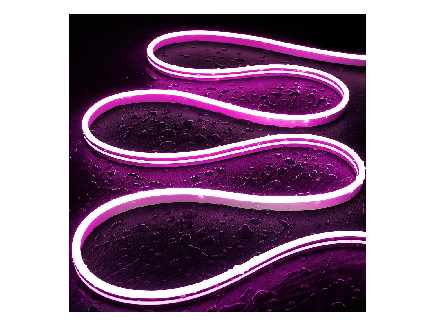 Tira LED Neón 48V Rosa 8W/m Corte 5cm IP65 NFLEX6 a Medida 3 m