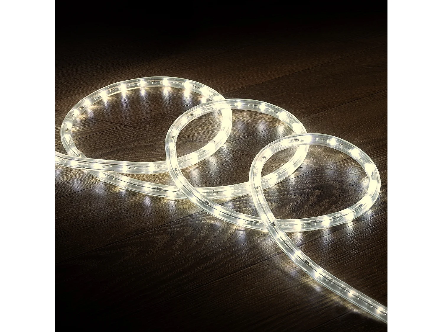 Tubo Flessibile LED Circolare 220V AC 36 LED/m Bianco Naturale IP65 Taglio 100cm 1 m