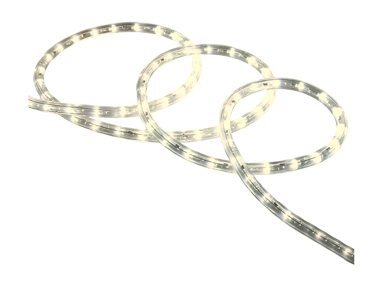 Tubo Flessibile LED Circolare 220V AC 36 LED/m Bianco Naturale IP65 Taglio 100cm 1 m