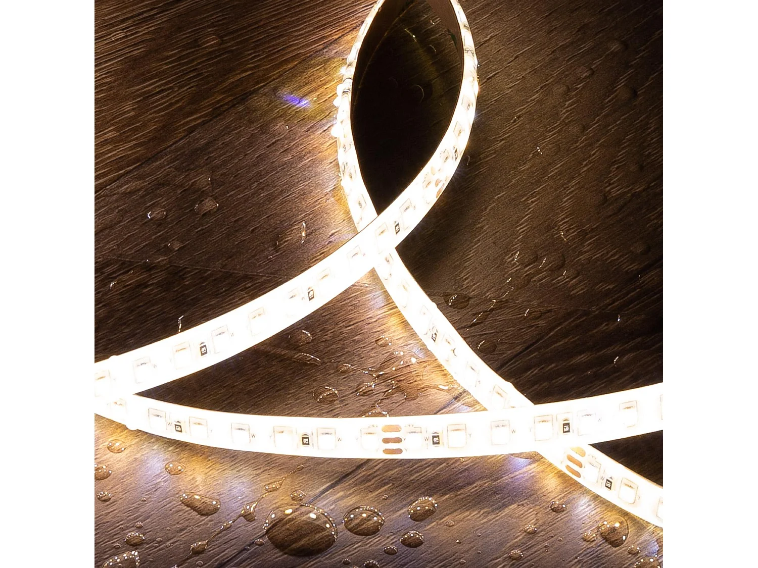 Ruban LED 24V SMD CCT 120 LED/m 5m 10W/m 800lm/m Largeur 10mm Coupe 10cm IP65 Sélectionnable (chaud-neutre-froid)