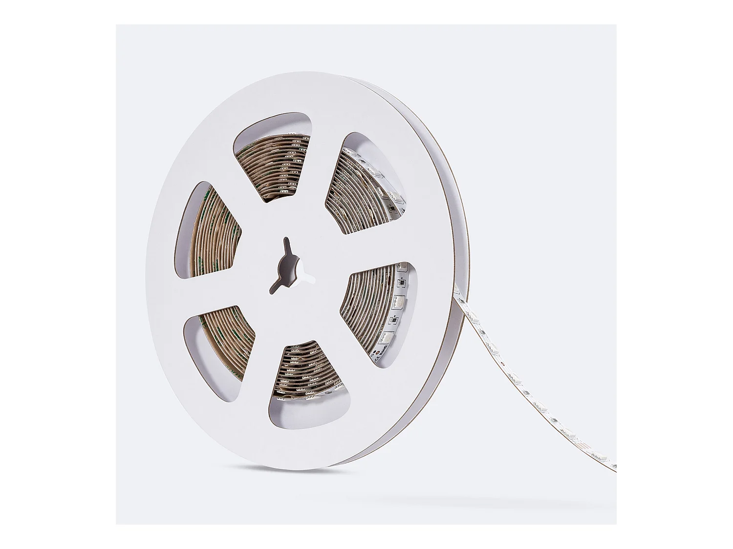 Bobina 5m Striscia LED 24V RGB SMD 60 LED/m 10W/m Larga 10mm IP20 Taglio 10cm RGB