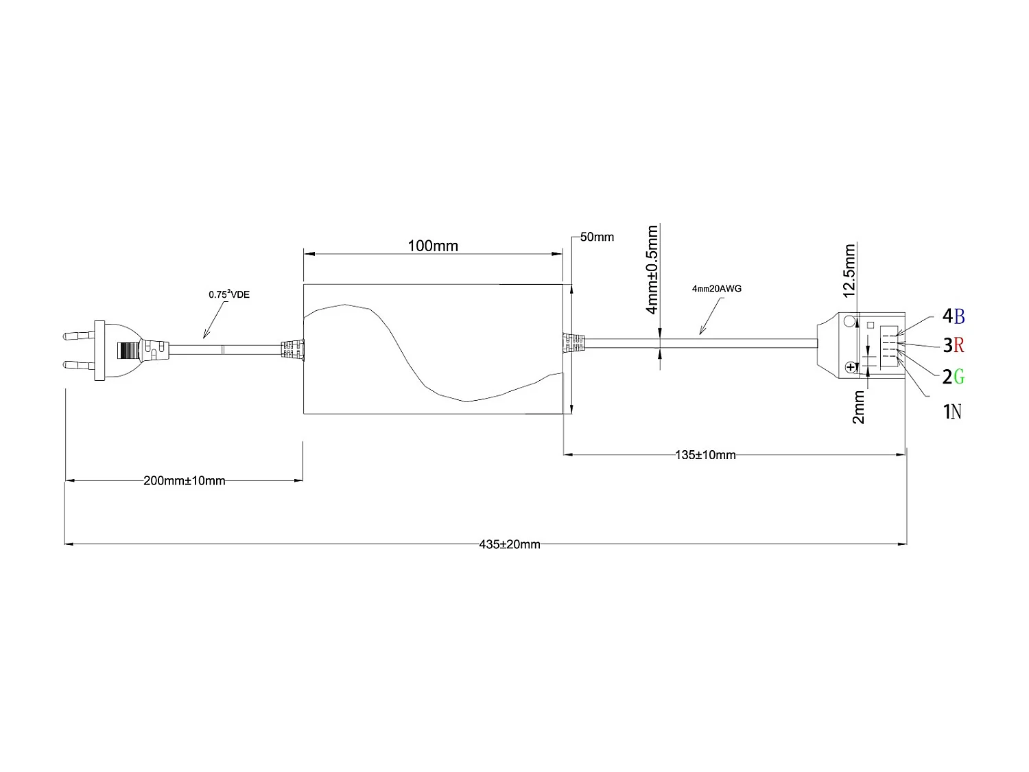 Contrôleur pour Ruban LED RGB 220V AC SMD Silicone FLEX avec Télécommande RF Blanc