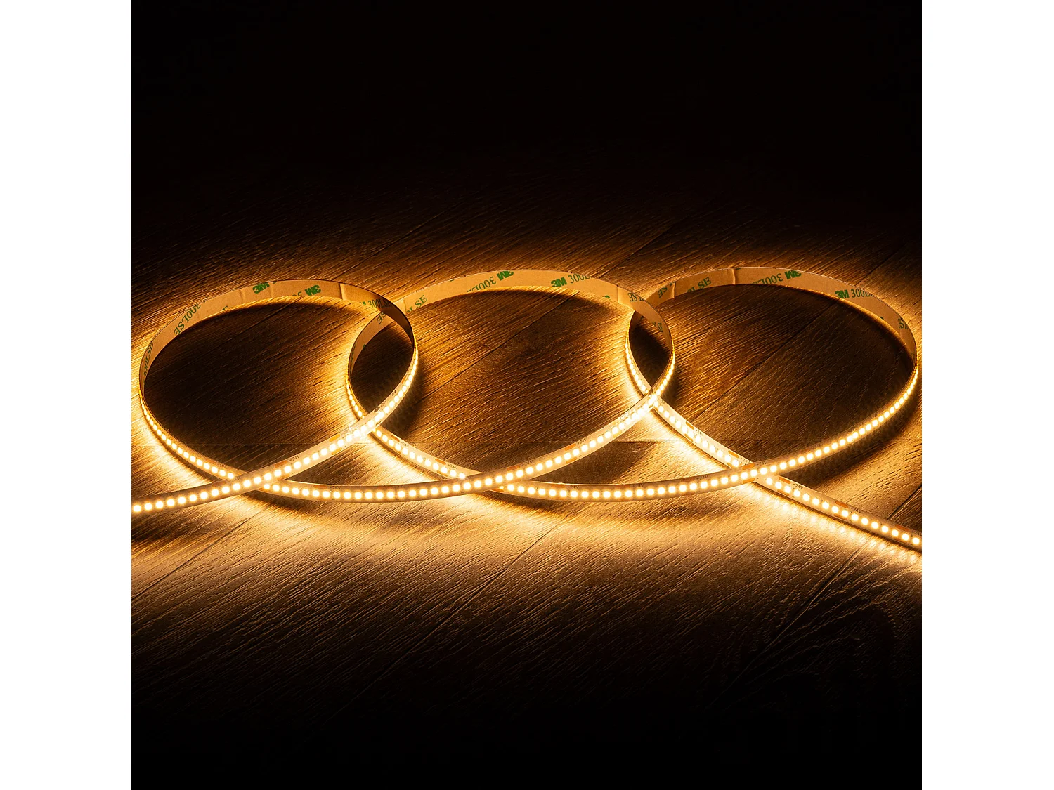 Ruban LED 24V SMD 252 LED/m 5m 12W/m 1200lm/m Largeur 8mm FreeCut IP20 CRI90 2200K Super chaud