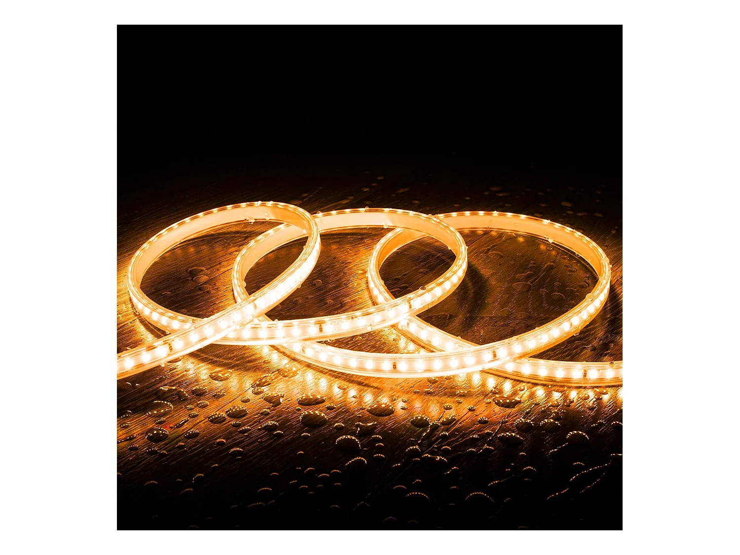 Striscia LED Regolabile 220V SMD 120 LED/m Bianco Super Caldo 7.5W/m 750lm/m Larga 12mm IP65 Taglio 20cm 25 m