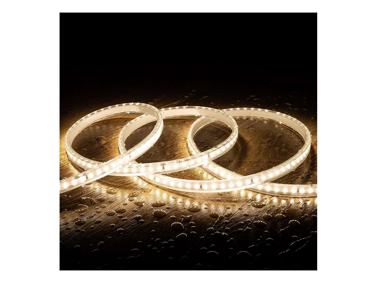 Striscia LED Regolabile 220V SMD 120 LED/m Bianco Naturale 7,5W/m 750lm/m Larga 12mm IP65 Taglio 20cm 4 m
