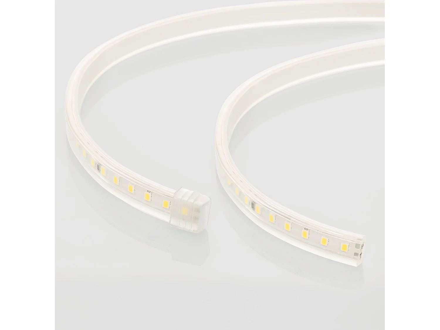 Tira LED Regulable 220V SMD 120 LED/m Blanco Neutro 8.5W/m 850lm/m Ancho 12mm Corte 20cm IP65 a Medida 4 m