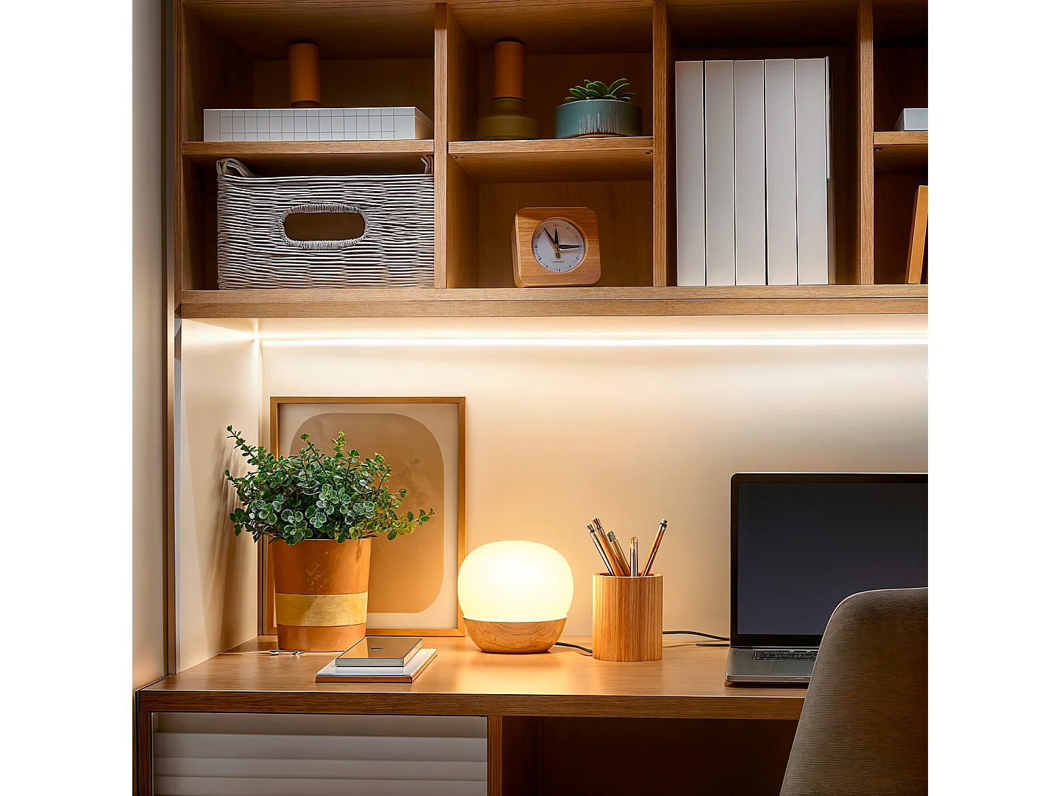 Ruban LED 12V SMD 120 LED/m 5m 10W/m 1000lm/m Largeur 8mm Coupe 2.5cm IP20 2700K Blanc chaud