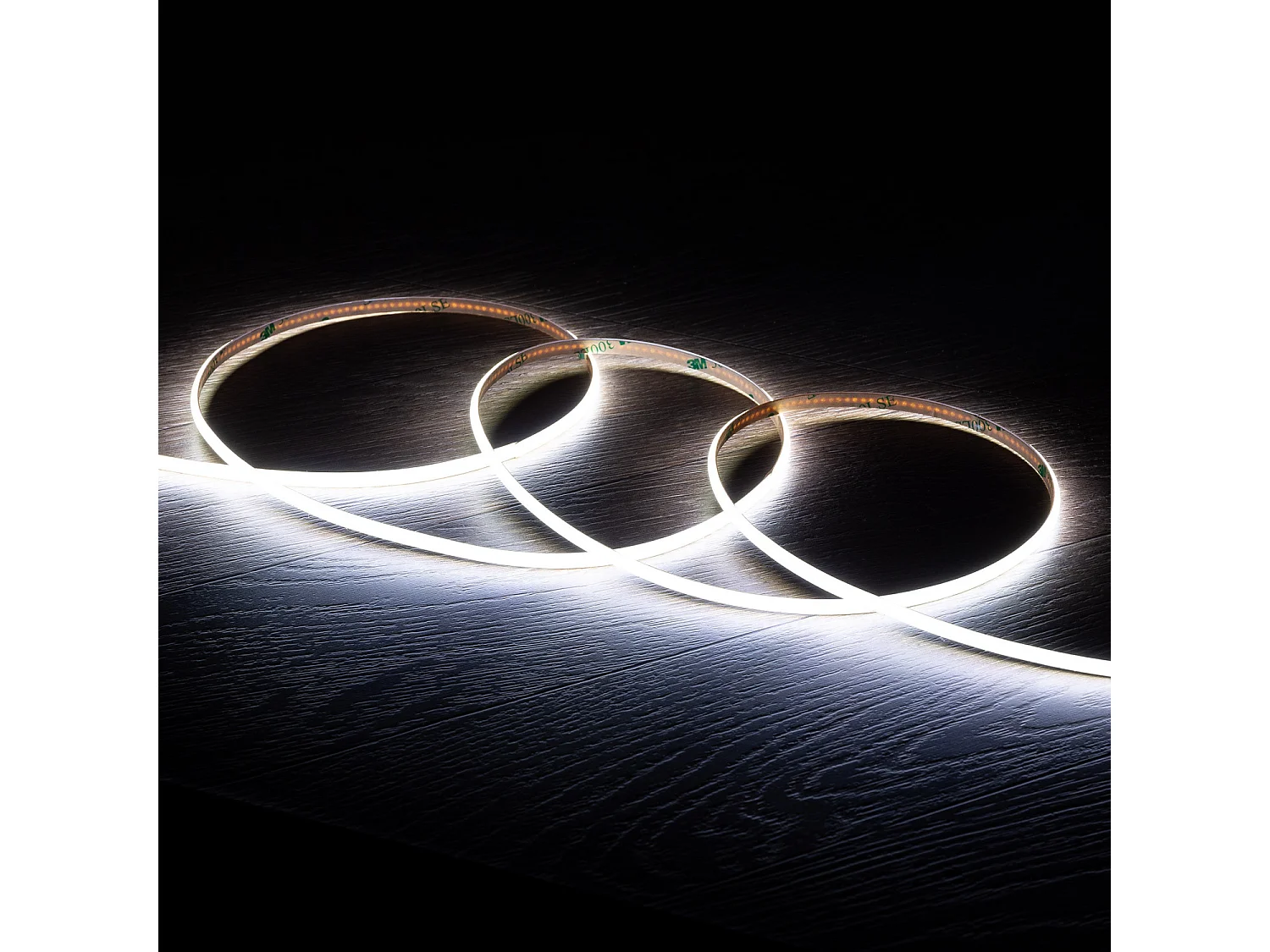 Bobina 5m Striscia LED 24V COB 385 LED/m 10W/m 1000lm/m Larga 5mm Supernarrow IP20 CRI90 Taglio 4cm 5000K Bianco Freddo