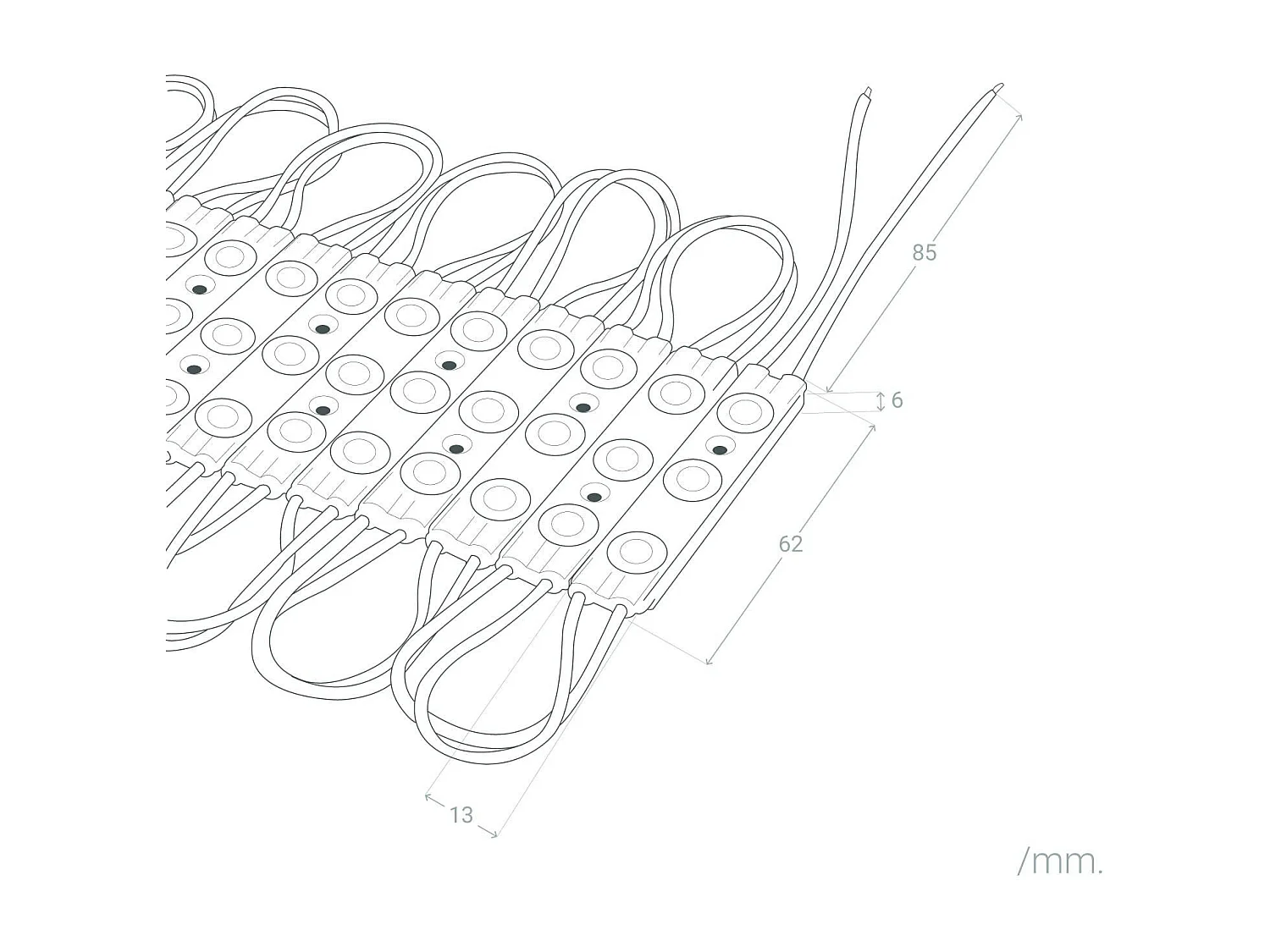 Module LED 20 Pièces 24W IP65 24V DC pour Enseignes Publicitaires 2.5m 3000K Blanc chaud