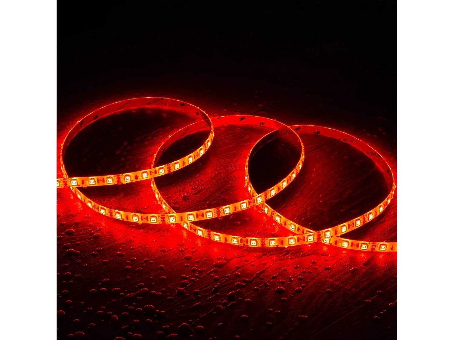 Ruban LED 12V RGB SMD 60 LED/m 5m 9W/m Largeur 10mm Coupe 5cm IP65 RGB