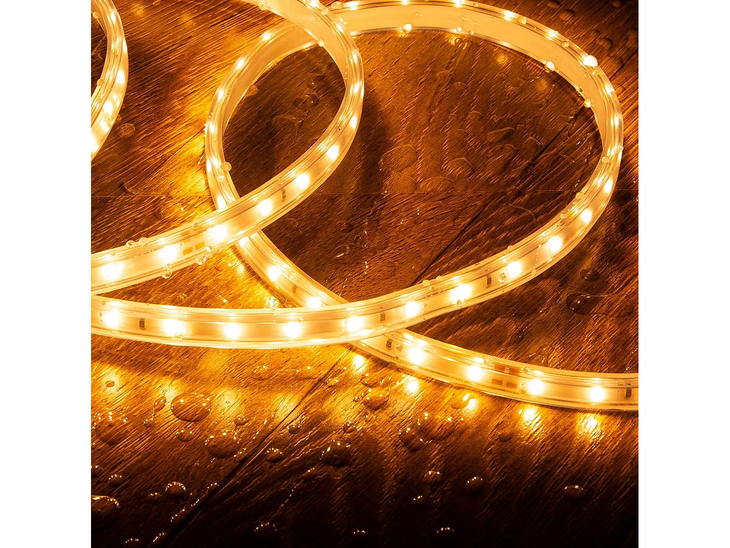 Ruban LED 220V SMD2835 60LED/m Blanc Super Chaud IP65 Largeur 12mm Coupe tous les 100cm 40 m