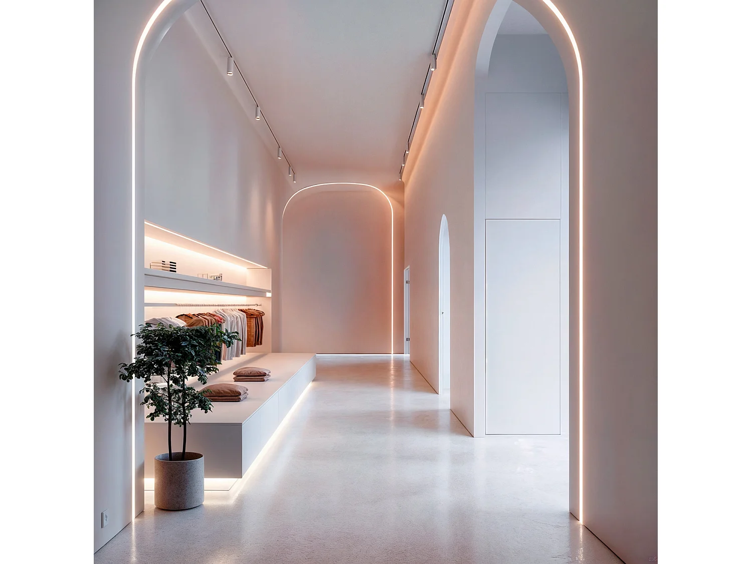 Profilo Silicone Effetto Neon SFLEX 16x16 Curva Verticale per Striscia LED IP20 fino a 8mm 10 m