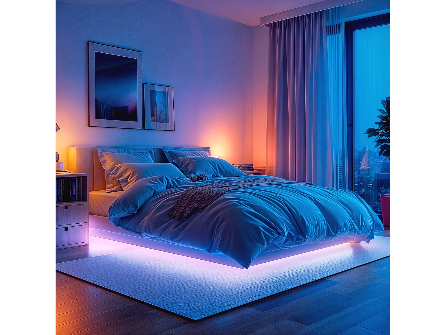 Ruban LED 12V RGBW SMD 60 LED/m 5m 10W/m Largeur 12mm Coupe 5cm IP20 RGBW